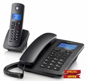 Motorola C4201 Corded & Cordless Home Phone Combo