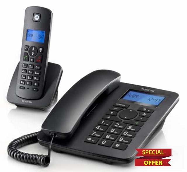 Motorola C4201 Corded & Cordless Home Phone Combo