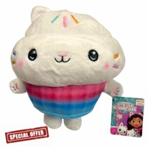 DREAMWORKS GABBY'S DOLLHOUSE - Large 25-35cm Super Soft Gift Quality Embroidered Plush - (Cakey Cat)