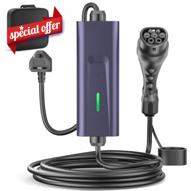 EV Charger Type 2 to 3 Pin Plug