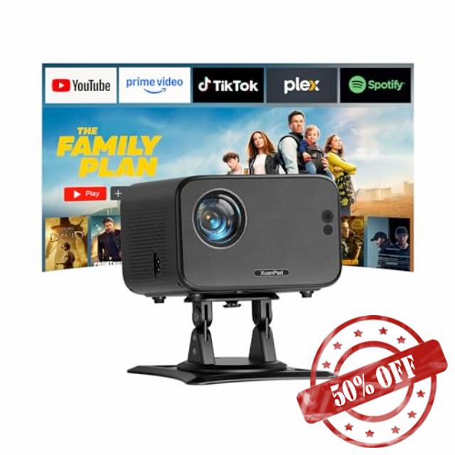 [Official Netflix & 20000L Auto Focus] Mini Projector – WiFi & Bluetooth