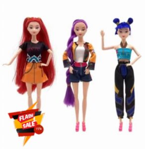 Kpop Style with music Anime Figure Rumi Mira Zoey Action Figure Cosplay Doll for Kids Birthday Gifts