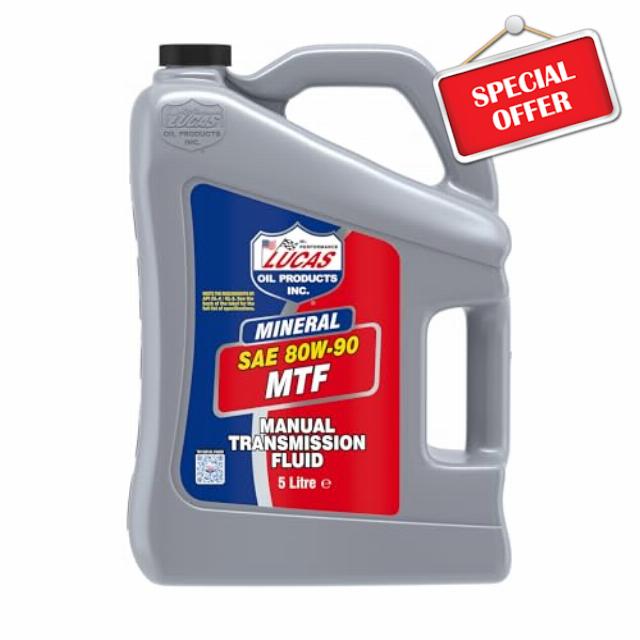 47102 Lucas Oil Mineral SAE 80W-90 Manual Transmission Fluid - 5 Litre