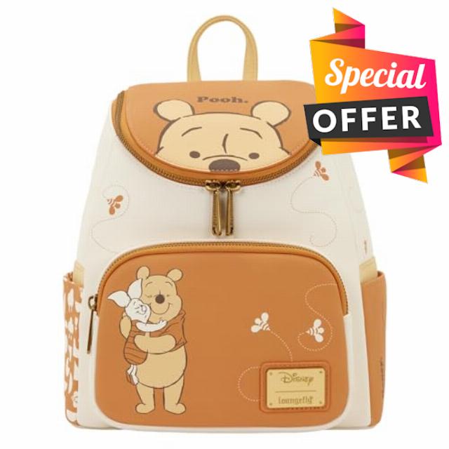 Loungefly - Winnie the Pooh Mini - Backpack - Amazon Exclusive - Premium Vegan Leather - Gift Idea - Official Merchandise - for Boys