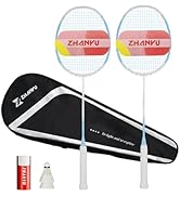 Badminton Rackets,Badminton Racket Set,100% All Carbon Fiber One-Piece Ultra Light 82g Offensive ...