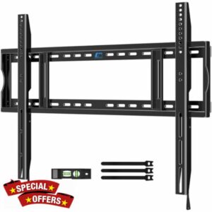 HOME VISION Heavy Duty Fixed TV Wall Mount Bracket for 55-130 Inch Extra Large Flat/Curved Screens
