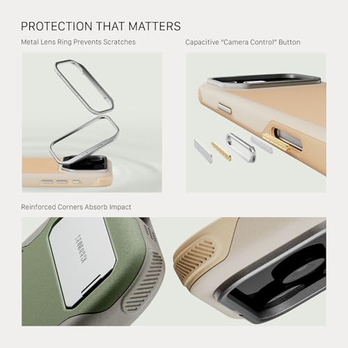 Phone Cage Compatible with iPhone 17 Pro with Screen Protector for Video Maker Videographer - Navy Blue TKL-IP17-PFC-NB