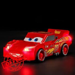BRIKSMAX 2.0 Light Kit Compatible with Lego Disney Lightning McQueen 77255 Building Sets- Original LED Lighting Kits (Accessories Only)