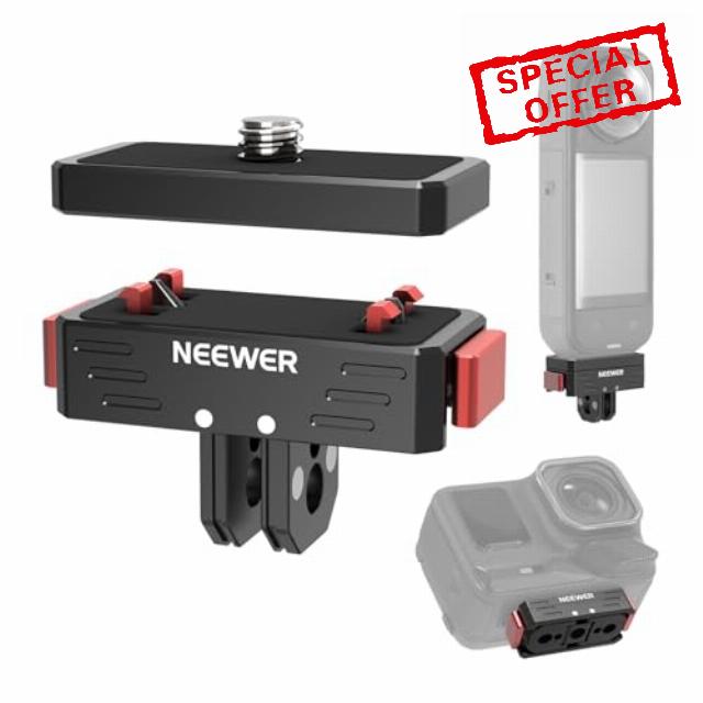NEEWR Quick Release Mount Compatible with Insta360 X5 X4 X3 AcePro AcePro2