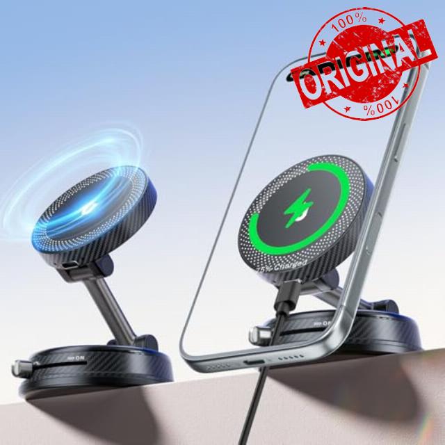 CloudValley Only for iPhone Magnetic Car Mount Charger [15W Fast Wireless Charging] Compatible with MagSafe
