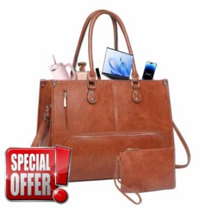 Laptop Bags for Women with Clutch Bag