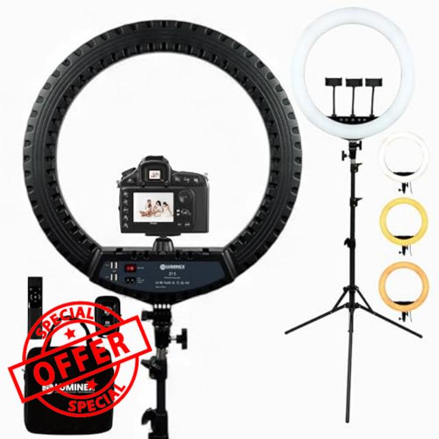 LUMINEX 21 Inch LED Ring Light with Tripod