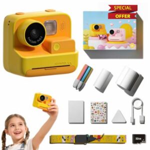 Instant Print Camera for Kids - K27 Dual Lens Children's Camera with 48MP Photos & 1080P Video