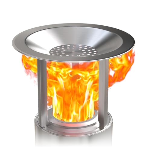 Portable Fire Pit Heat Deflector with 3 Detachable Legs