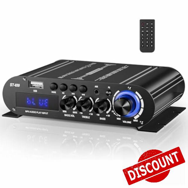Mini Bluetooth Amplifier 2.1 Channel with Subwoofer Bass Out