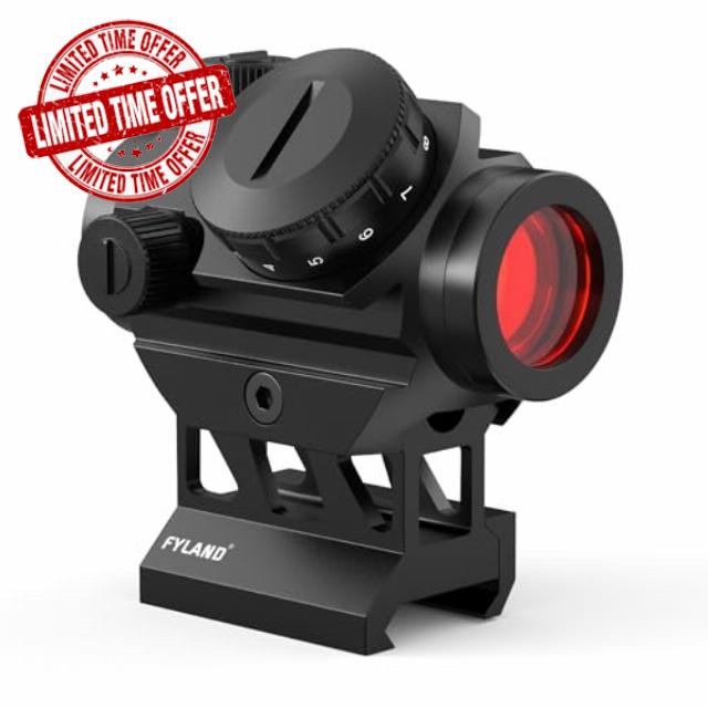 Red Dot Sight – Rifle Scope High Precision 4 MOA with 1 inch Riser Mount