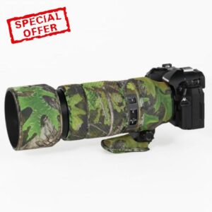 CHASING BIRDS Lens Camouflage Waterproof Coat for OLYMPUS M.ZUIKO DIGITAL ED 50-200mm F2.8 IS PRO Rainproof Lens Protective Cover Version IV (Green Leaf Camouflage)