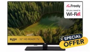 Bush 32 Inch 32HT25CB Smart HD Ready HDR LED TiV0 Freely TV