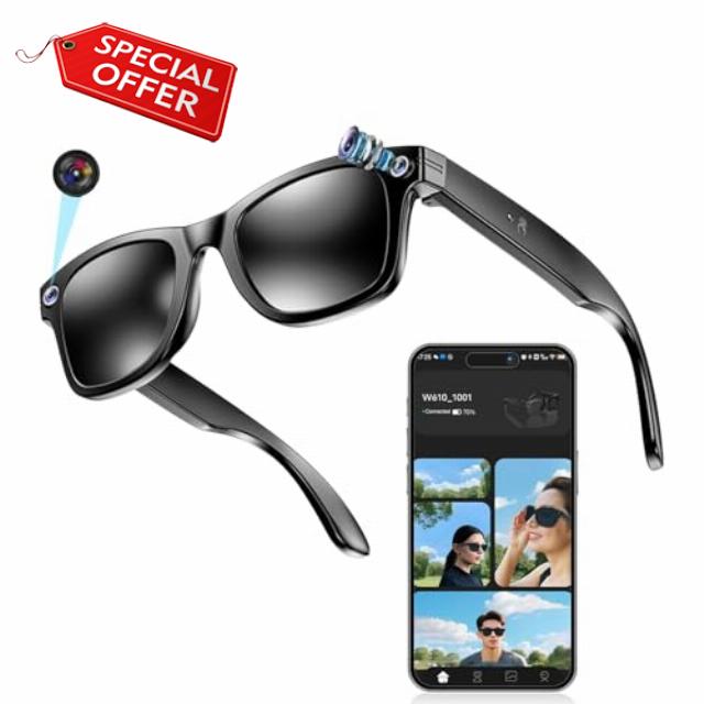 Meacode AI Smart Glasses with Display - AI Glasses with HD Capture