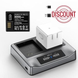 2 Pack 3000mAh Replacement Battery Compatible with Arlo Pro