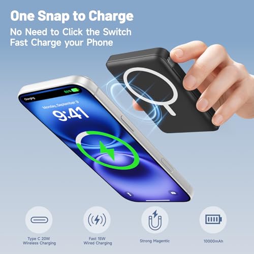 10000mAh Magnetic Portable Charger