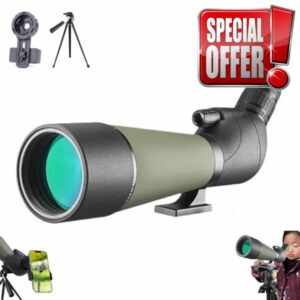 Bosco Hd-7 Spotting Scope with 25-75x80 Mm Zoom Lens