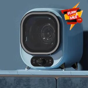 Portable 5kg Condenser Tumble Dryer | 5 Drying Modes & Stainless Steel Drum - Compact Tabletop/Wall Mounted Vented Option (Blue)           [Energy Class A]