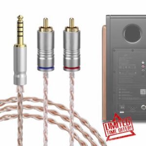 GEEKRIA Apollo 4.4mm Balanced to Dual RCA Audio Cable