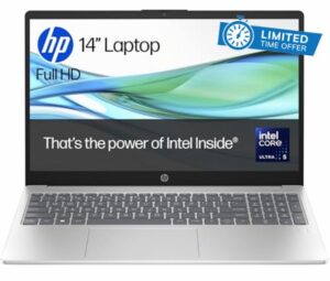 HP 15.6" Laptop | Intel® Core™ Ultra 5-125H Processor | 16GB RAM | 512GB SSD | Intel® Arc™ Graphics | FHD IPS Anti-glare Display | Up to 10 Hrs Battery | Windows 11 | Fast charge | 15-fd1001sa