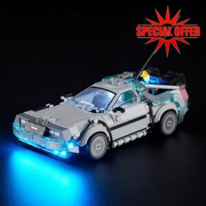 LIGHTAILING Led Light for Lego-77256 Time-Machine from Back to the Future - Easy Install