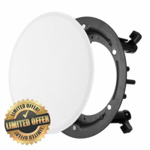 sourcing map Ceiling In-Wall Speaker Grille Cover and Base