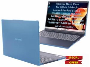 mCover Case ONLY Compatible for 2024-2026 16" Lenovo IdeaPad Slim 5 16AHP10 16ARP10 16AKP10 16IRH10 16IAH10 16IRU9 16ABR8 Series Windows Computers(NOT for Other Lenovo Models)- Aqua