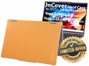 mCover case ONLY Compatible for 2025~2026 14-inch Lenovo Yoga 7 2-in-1 14ILL10 | 14AKP10 Series Windows Notebook Computers (NOT Fitting Any Other Models) (Orange)