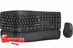 SABLUTE Ergonomic Wireless Keyboard and Mouse Combo