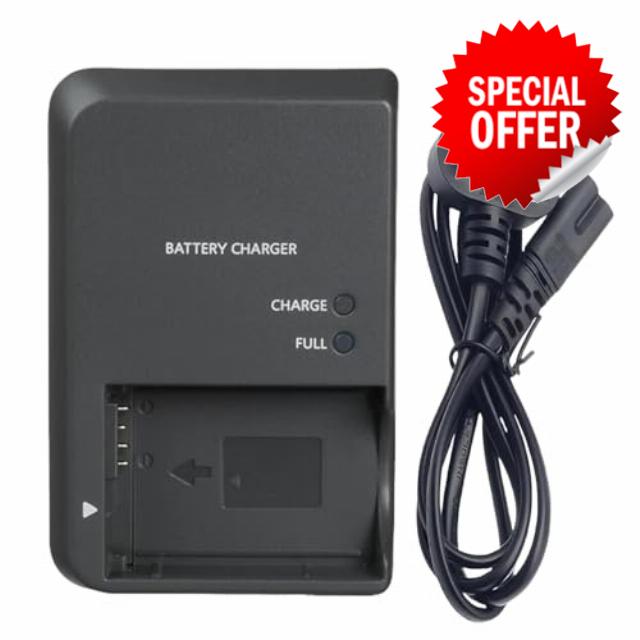 CB-2LZE NB-7L NB-7LH Battery Charger Compatible with Canon G10 G11 G12 SX30 SX30IS Digital SLR Camera & 120cm AC Power Cord