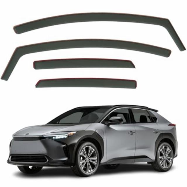 4pcs Wind Deflectors For TOYOTA bZ4X 5-door SUV 2023 2024 2025 2026 Models. bz4x Rain Guards