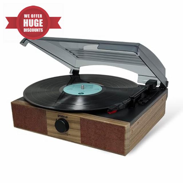 Groov-e Retro Vintage Turntable - Vinyl Record Player