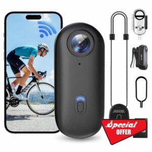 1080P HD Thumb Action Camera Wearable Mini Body Cameras with 64GB Hands-Free POV Vlogging Camera with Magnetic Portable Underwater Cam for Travel