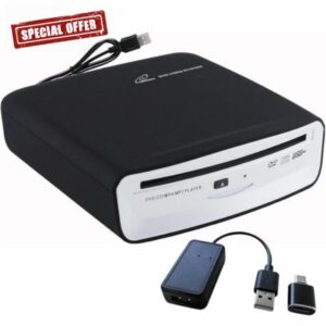 Portable Car CD Player with Bluetooth and USB Port