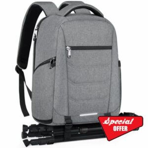 RAINSMORE Professional Camera Backpack