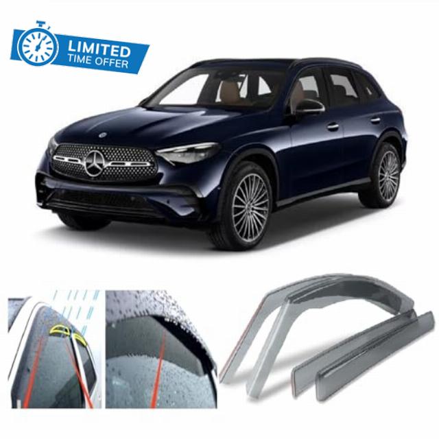 4x Wind Deflectors for Mercedes Benz GLC (X254) 2022 2023 2024 2025 2026 2027 Weather Shields/Sun Visors/Rain Guards