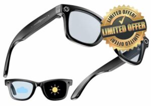 findtime Smart Glasses Camera 8MP 2K Recording Video Audio Sunglasses Color Changing Lenses AI Translation Open Ear Music Dual Microphone Sport Outdoor Bluetooth Glasses for Men Wome