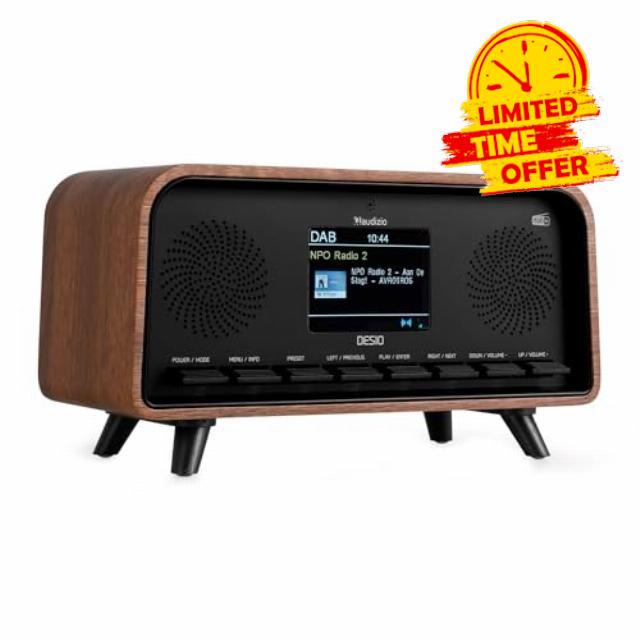 Audizio Desio Retro DAB+ Digital Radio with Bluetooth