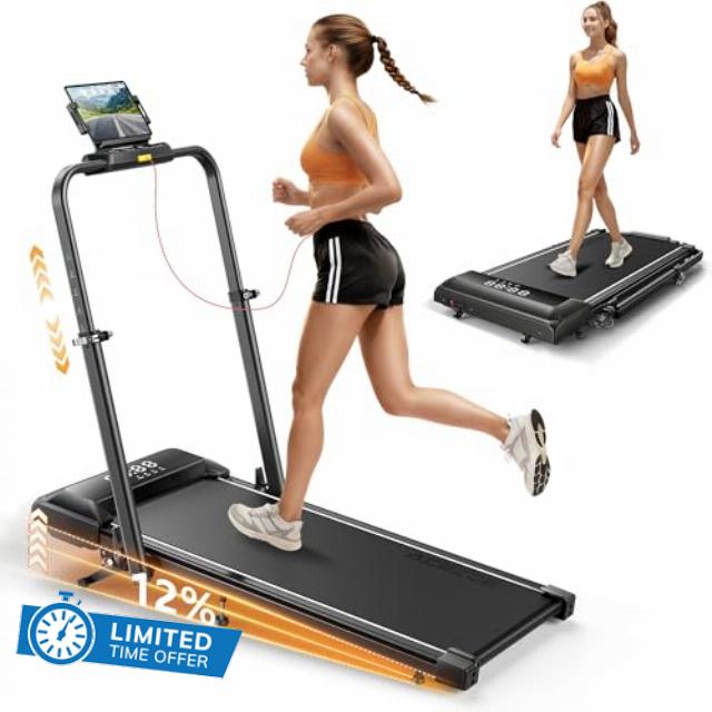 Folding Walking Pad with 12% Incline