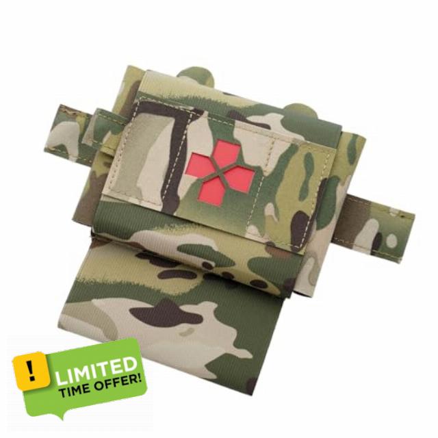 Rapid Deploy Tactical First Aid Kit - Micro Compact MED Pouch