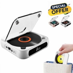 Portable Bluetooth-Compatible CD Player: Hi-Fi Sound