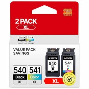 540XL 541XL Twin Pack Replacement for Canon PG-540XL CL-541XL Ink Cartridges for 540 Black and 541 Colour Ink Cartridges for Canon Pixma TS5150 TS5151 TS5100 MG3600 MG3650 MG3650s MG425