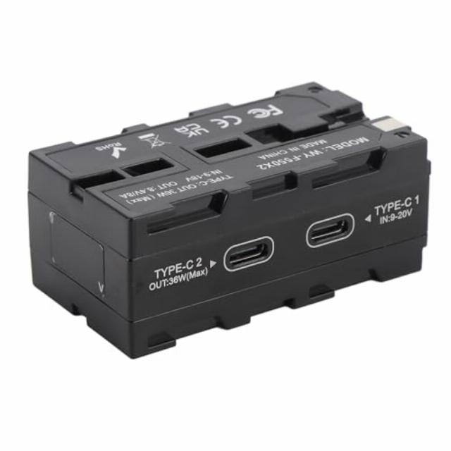 Fabater Dual Sided NP F Dummy Battery Adapter