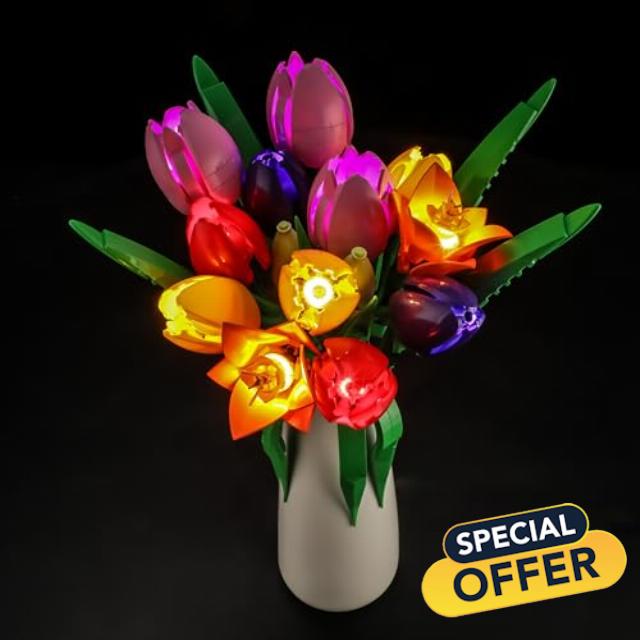 BRIKSMAX 2.0 Light Kit Compatible with Lego The Botanical Collection Tulip Bouquet 11501 Building Sets- Original LED Lighting Kits (Accessories Only)