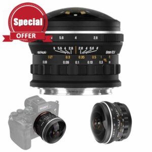 AstrHori 6mm F2.8 Full-Frame Circular Fisheye Lens Ultra Wide Large Aperture Camera Lens for Astrophotography Landscape Photography (RF)